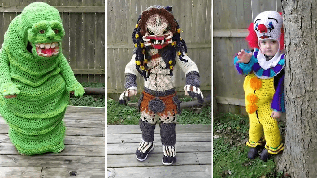 Tältä näyttävät virkatut halloween-asut.