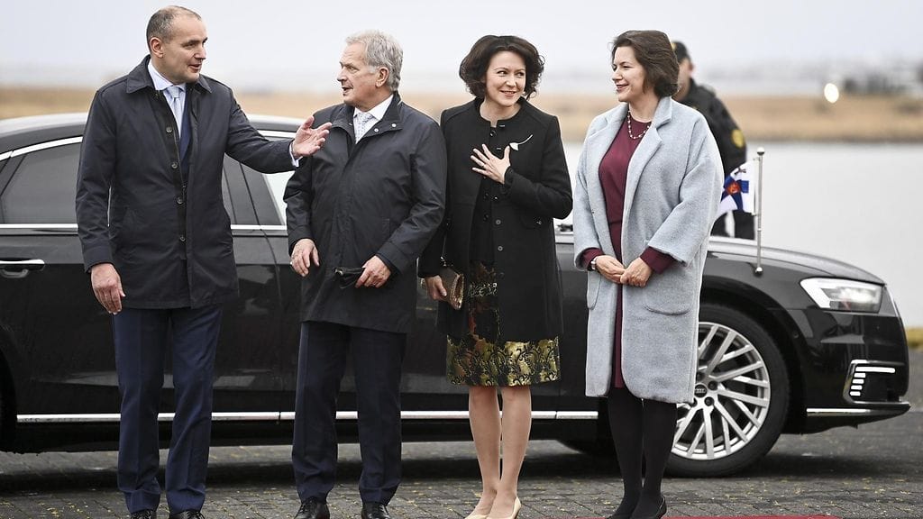 LK Sauli Niinistö ja Jenni Haukio Islannissa