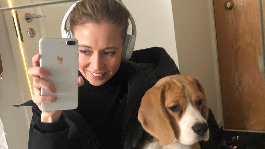 Nina Rahkola sai Hille-koiransa ehjänä kotiin.