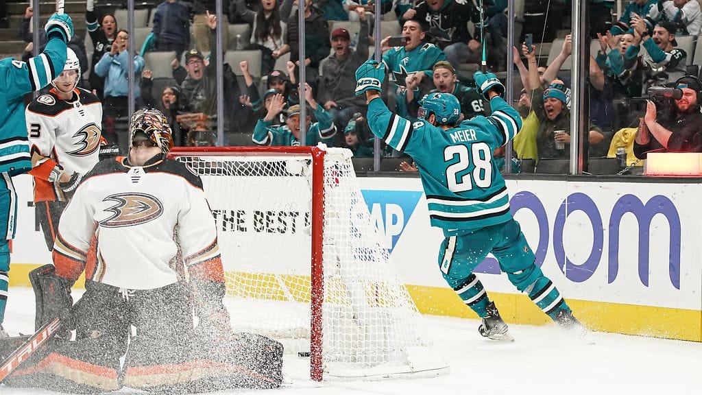 Timo Meier sai maalimerkinnän, vaikkei hän kiekkoa verkkoon laittanutkaan.