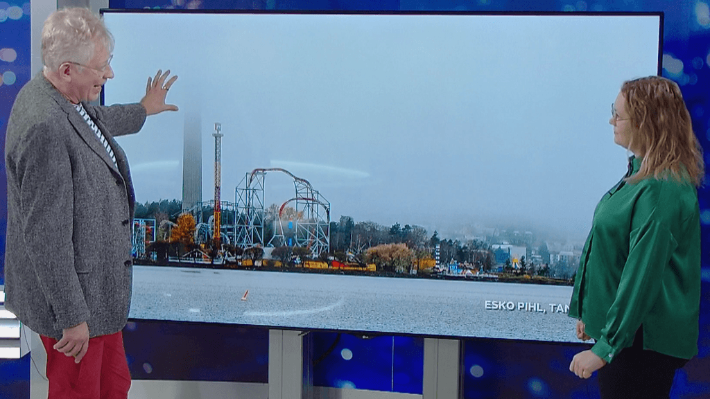 0311 LIVEN SÄÄ Pekka Pouta esittelee sumuista Näsinneulaa