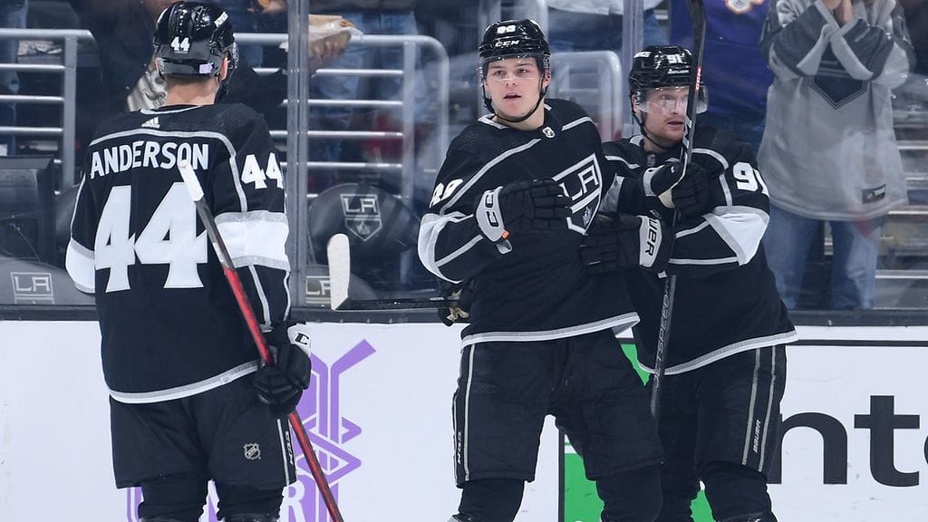 Rasmus Kupari viimeisteli Los Angeles Kingsin 1–1-tasoituksen.