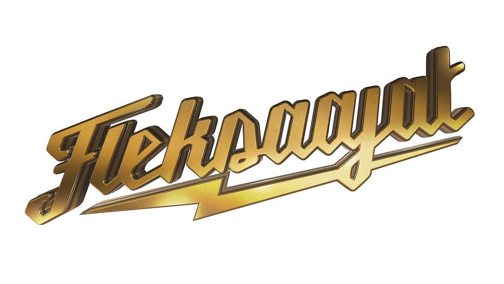 fleksaajatlogo3dgold