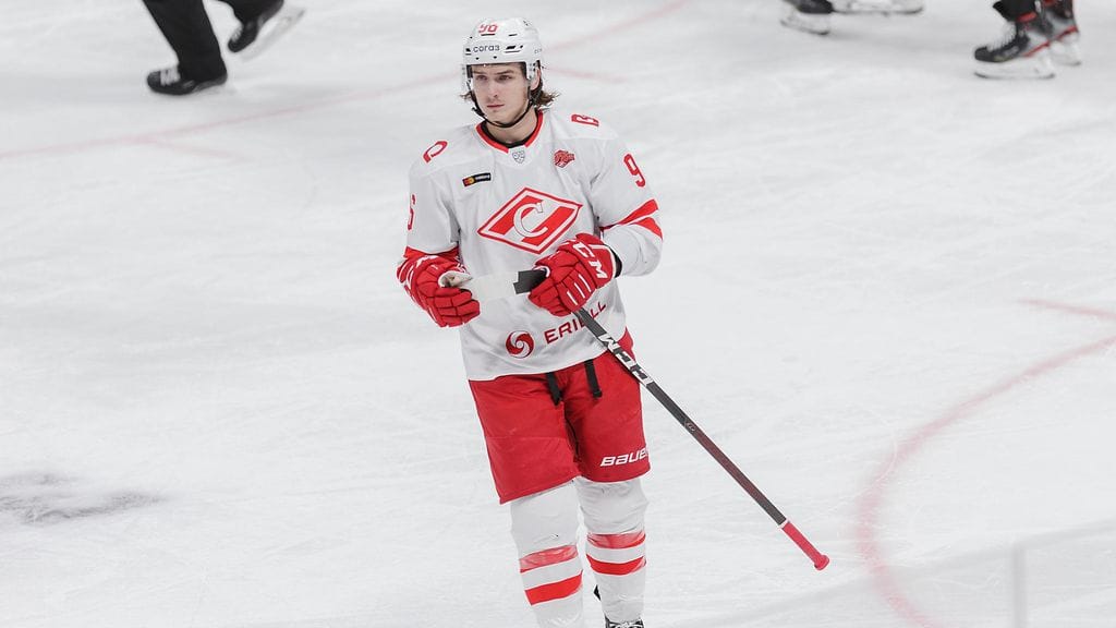 Jake Virtanen pelasi viime kaudella KHL:ää Spartak Moskovassa.