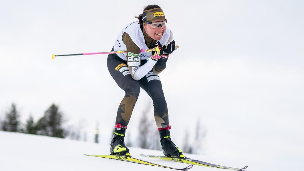 Kerttu Niskanen hiihti voittoon Taivalkoskella.