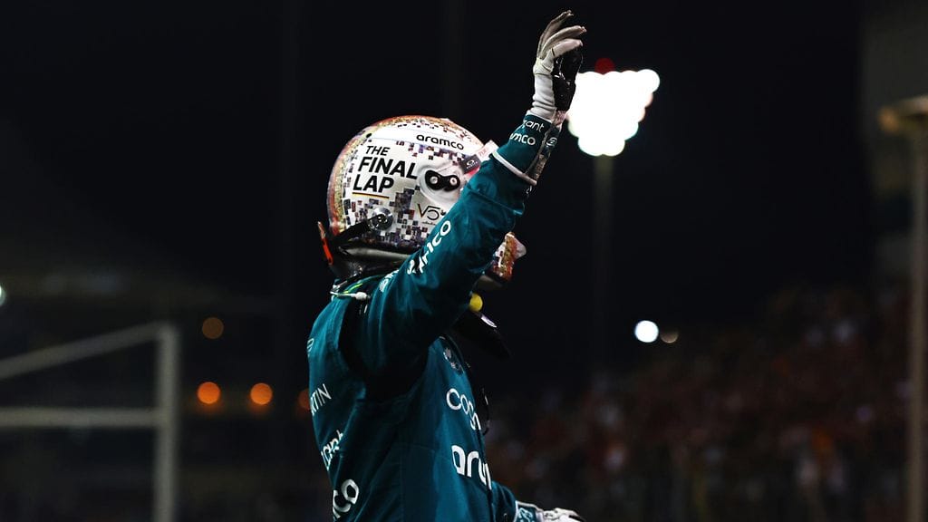 Sebastian Vettel jätti hyvästit F1-radoille.