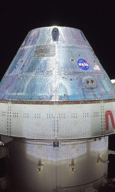 Orion-kapselin selfie AOP