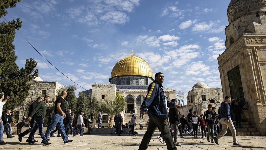 Katukuvaa Jerusalemista. Kuvituskuva.