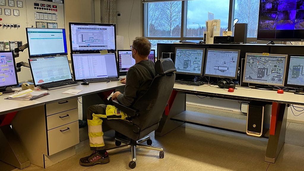 Hiekka-akku, valvomo, Vatajankosken voimala, Kankaanpää