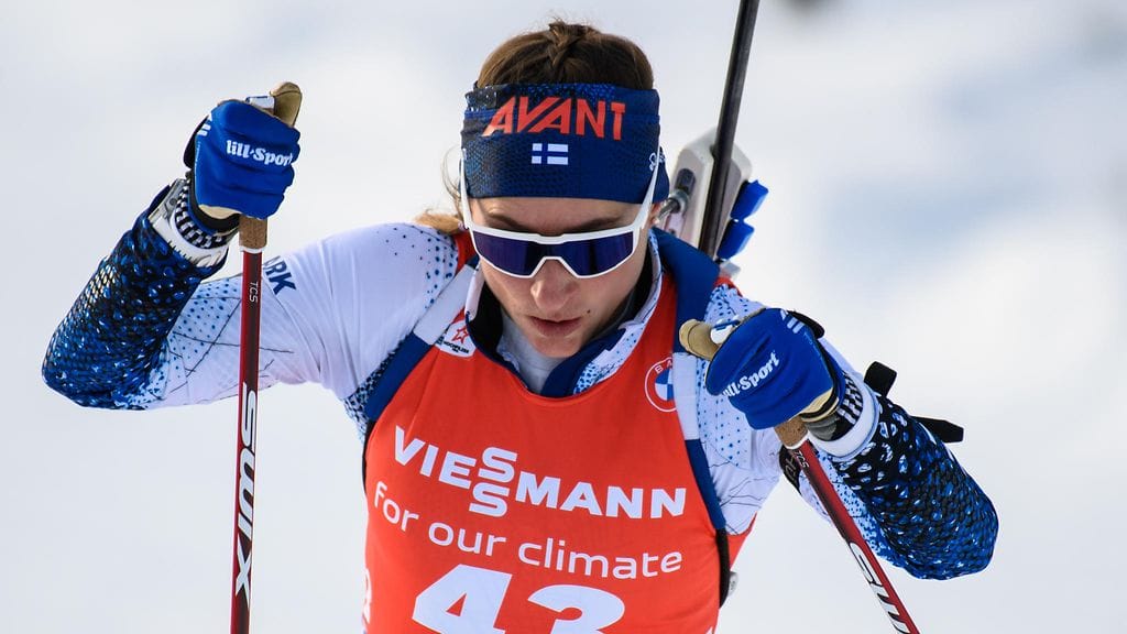 Nastassia Kinnunen oli Kontiolahden normaalimatkan kisassa 15:s.