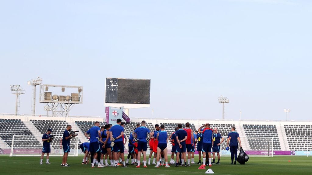 Englanti on harjoitellut MM-kisoissa rangaistuspotkuja ilman maalivahtia.