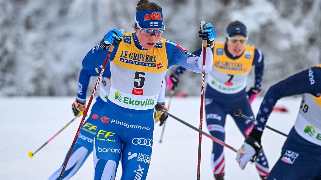 Krista Pärmäkoski oli Lillehammerin 20 kilometrillä paras suomalainen.