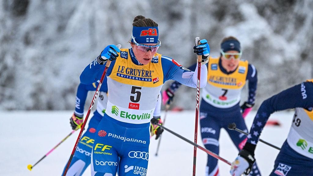 Krista Pärmäkoski hiihti neljänneksi Lillehammerin 20 kilometrin yhteislähtökisassa.