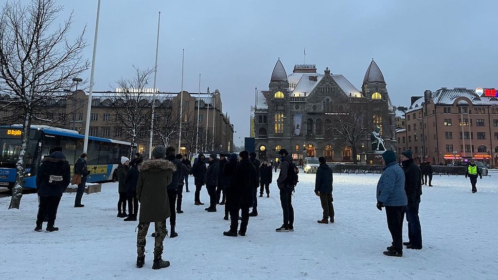 OMA Sinimusta-liikkeen Suomi herää -mielenosoitus