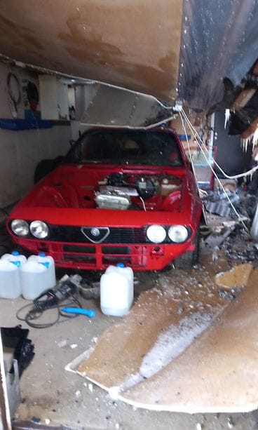 Tulipalo auto