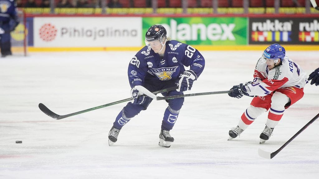 Joona Ikonen pelasi Tsekkiä vastaan pirteästi.