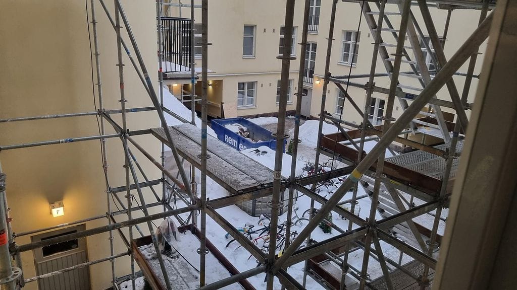 Ullanlinnan henkirikoksen tapahtumapaikka 18.12.2022.