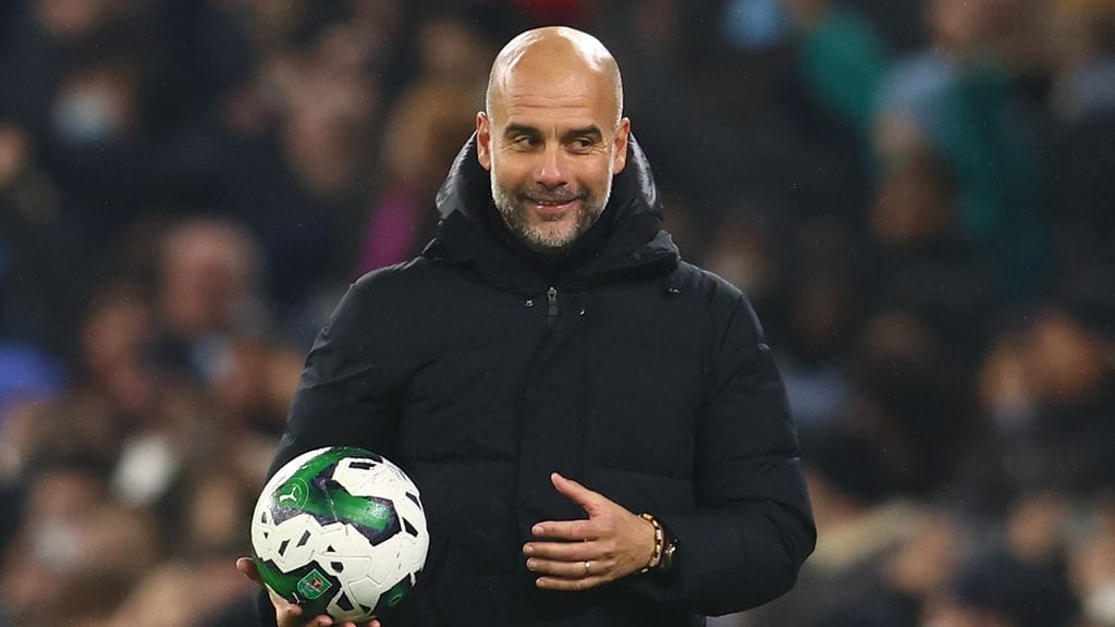 Manchester City -luotsi Pep Guardiola oli mielissään molempien joukkueiden suoritustasosta.