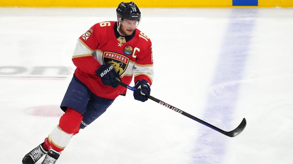 Aleksander Barkov takoi hurjat 3+2-tehot Montreal Canadiensia vastaan pelatussa ottelussa.