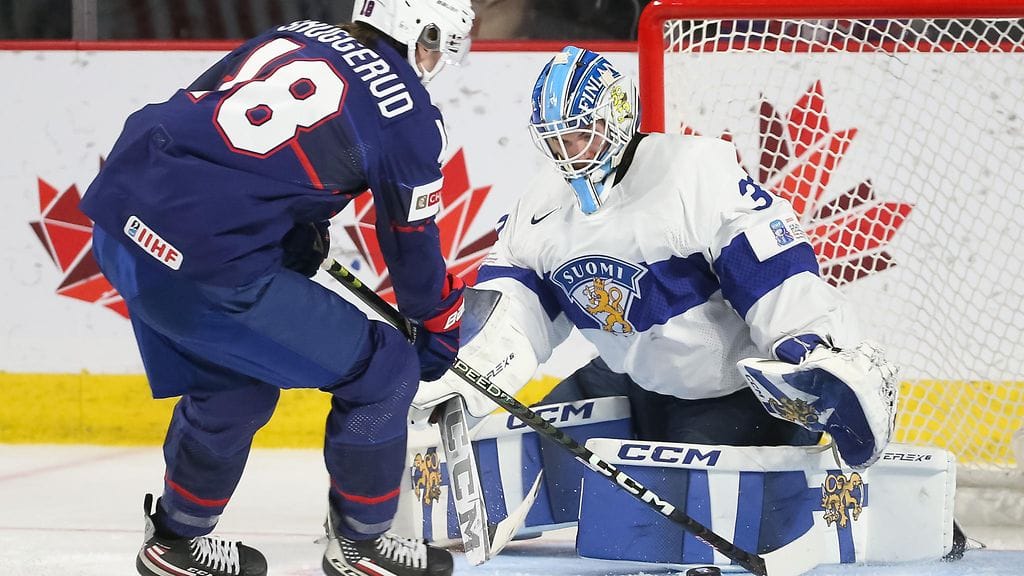 Jimmy Snuggerud tehoili Suomea vastaan.