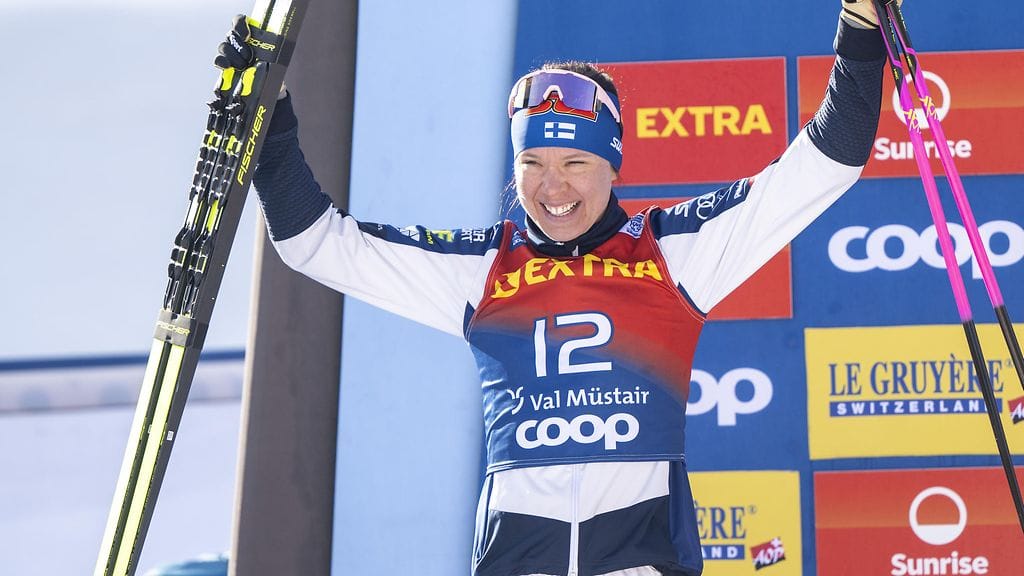 Kerttu Niskanen nousi takaa-ajossa toiseksi.