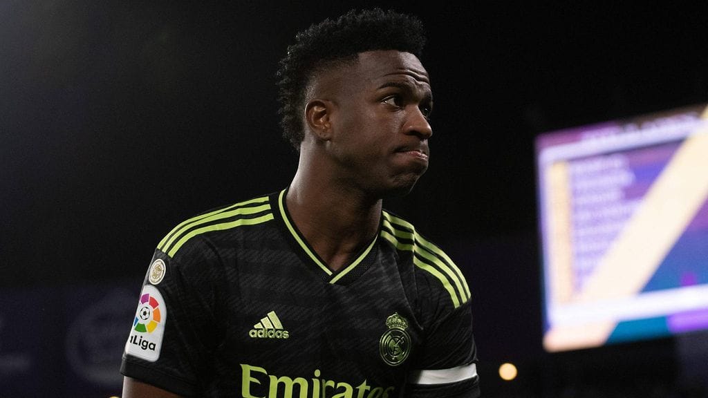 Kuudetta kauttaan Real Madridia edustava Vinicius junior, 22, löi läpi viime kaudella. 35 La Liga -ottelussa syntyi 17 maalia.