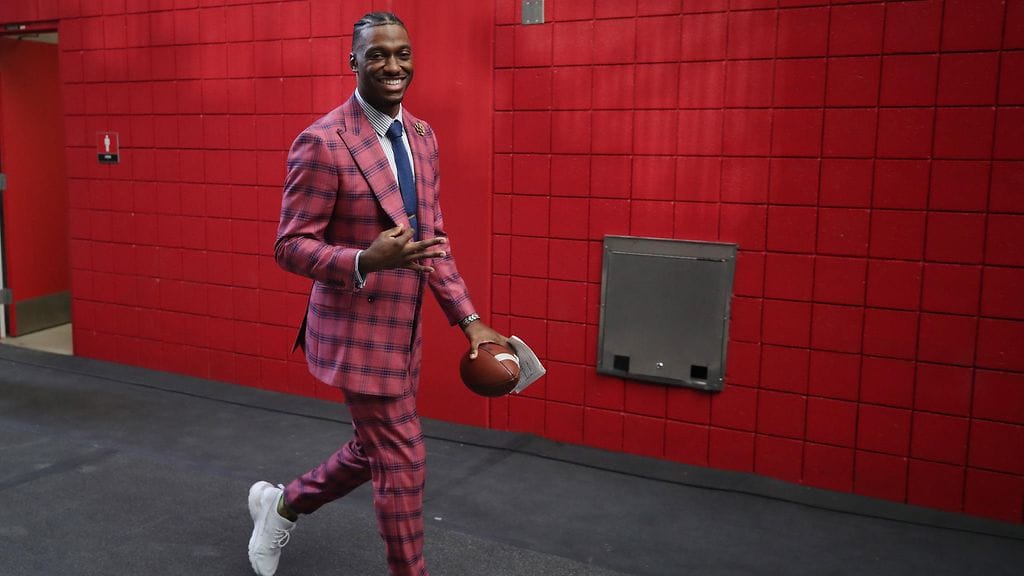 Robert Griffin III joutui poistumaan pikaisesti paikalta kesken tv-lähetyksen.