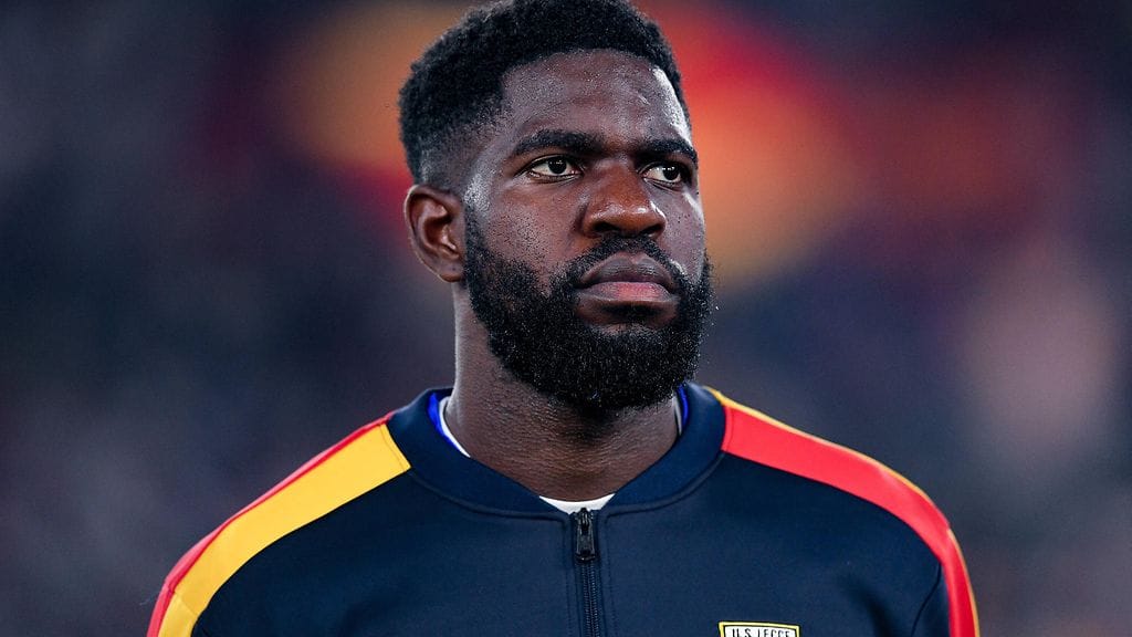 Samuel Umtiti joutui rasistisen huutelun kohteeksi Laziota vastaan.