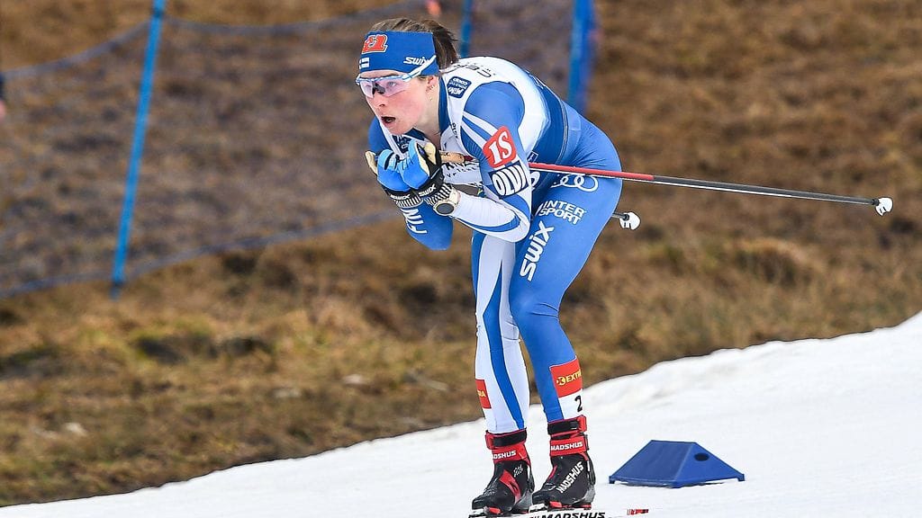 Krista Pärmäkoski on hiihtänyt hienosti Tour de Skillä.