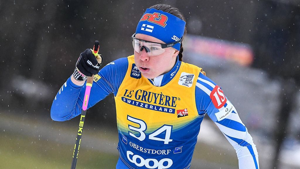 Kerttu Niskanen on Suomen joukkueen syömähammas Tour de Skin ratkaisuhetkillä.