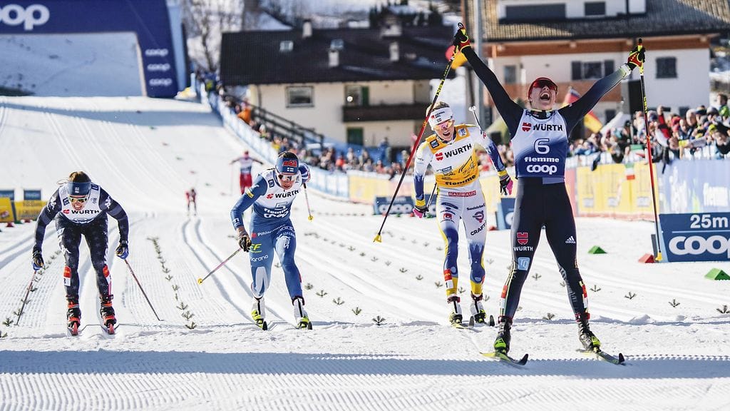 Kerttu Niskanen oli loppukirissä kolmas Saksan Katharina Hennigin ja Ruotsin Frida Karlssonin jälkeen.