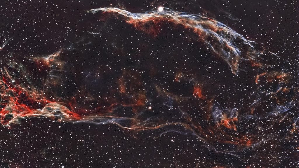 Kuvituskuva supernovasta.