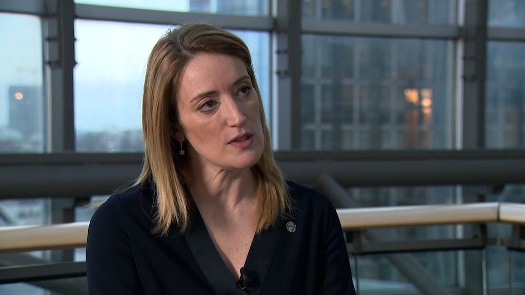 Euroopan parlamentin puhemies Roberta Metsola.