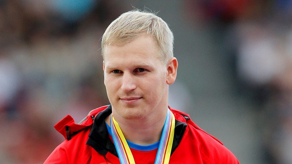 Sergei Litvinov heitti pronssille vuoden 2014 EM-kisoissa Zürichissä.