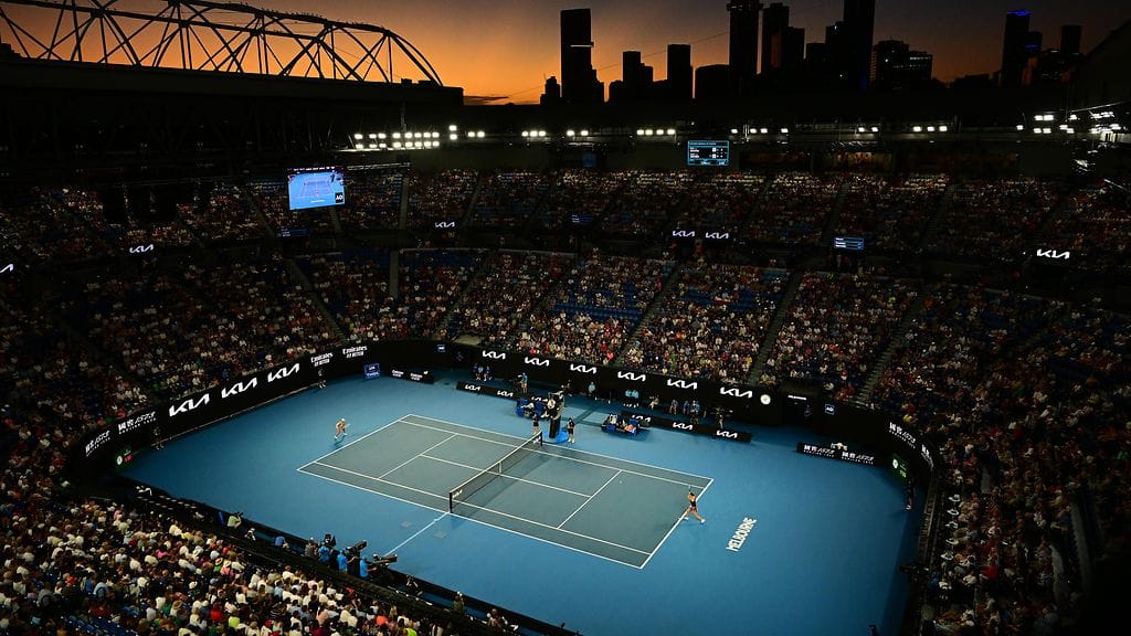 Australian avoimet käynnistyivät maanantaina Melbournessa.