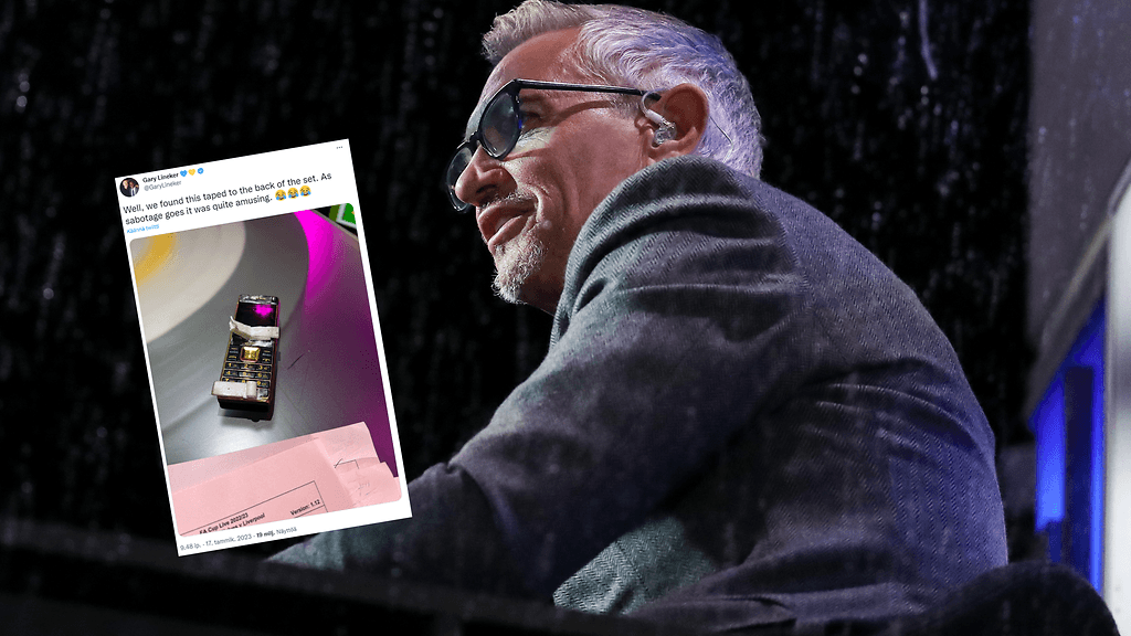 Gary Lineker toimi juontajana lähetyksessä, joka joutui pilan kohteeksi.