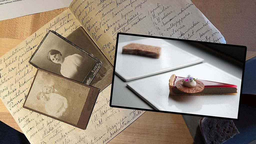 Hilja-mummin vihosta löytynyt maksapiiraan ohje päätyi Michelin-ravintolan käsittelyyn.