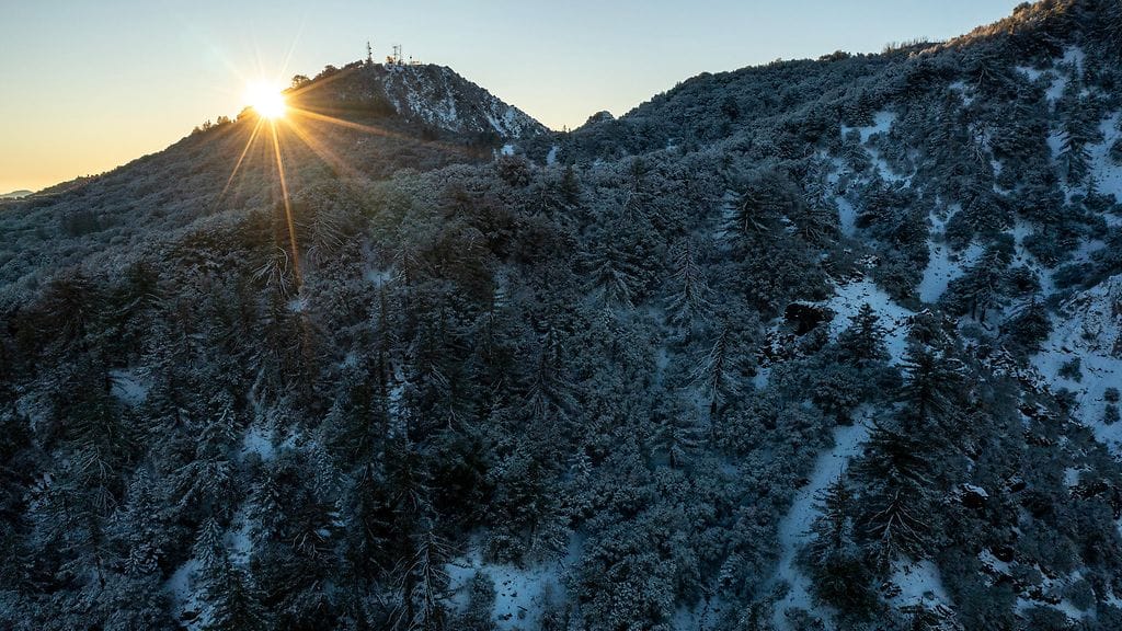 Kuva San Gabriel -vuorilta, joilla Crystal Paula Gonzalez oli kiipeilemässä.