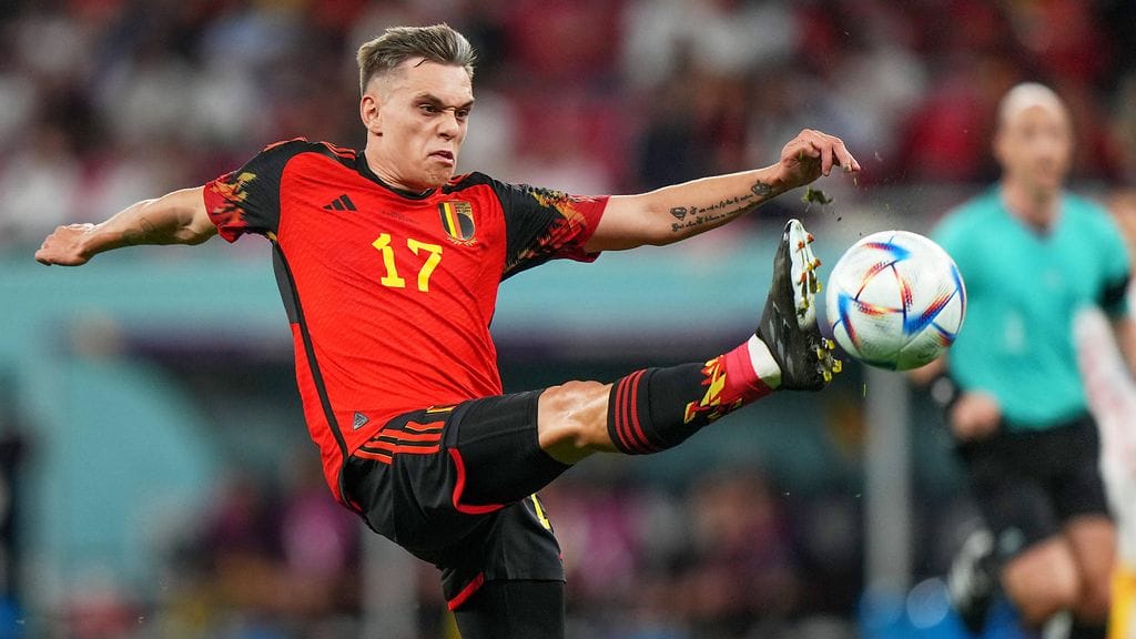 Leandro Trossard edusti Belgiaa myös Qatarin MM-kisoissa 2022.