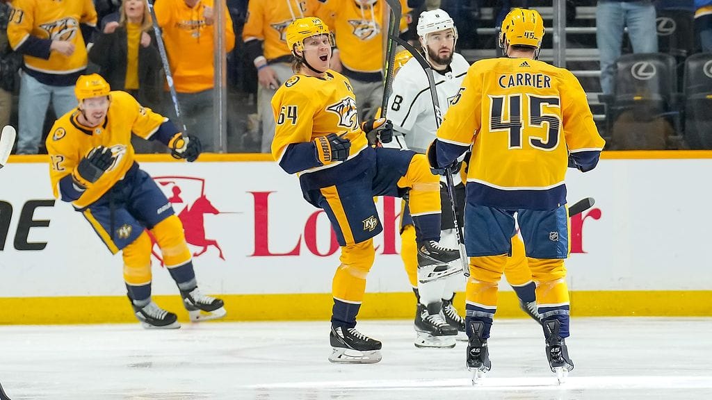 Mikael Granlund (kesk.) päätti 22 ottelua kestäneen kuivan jaksonsa.