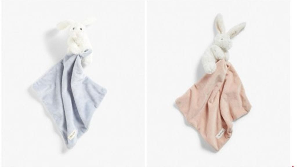 Myynnistä poistettavaa uniriepua on saanut kahdessa eri värissä.