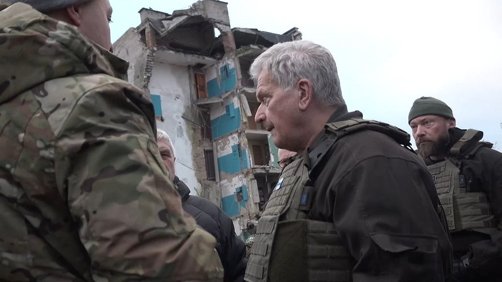 Presidentti Sauli Niinistö vieraili Ukrainassa tammikuussa.