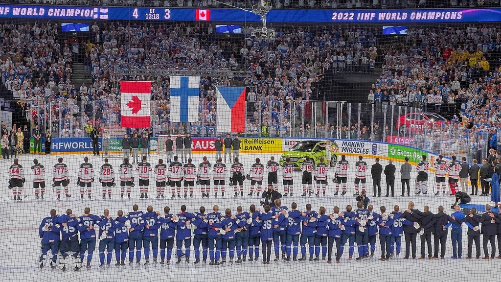 Suomi juhli jääkiekon miesten maailmanmestaruutta viime keväänä Tampereella.