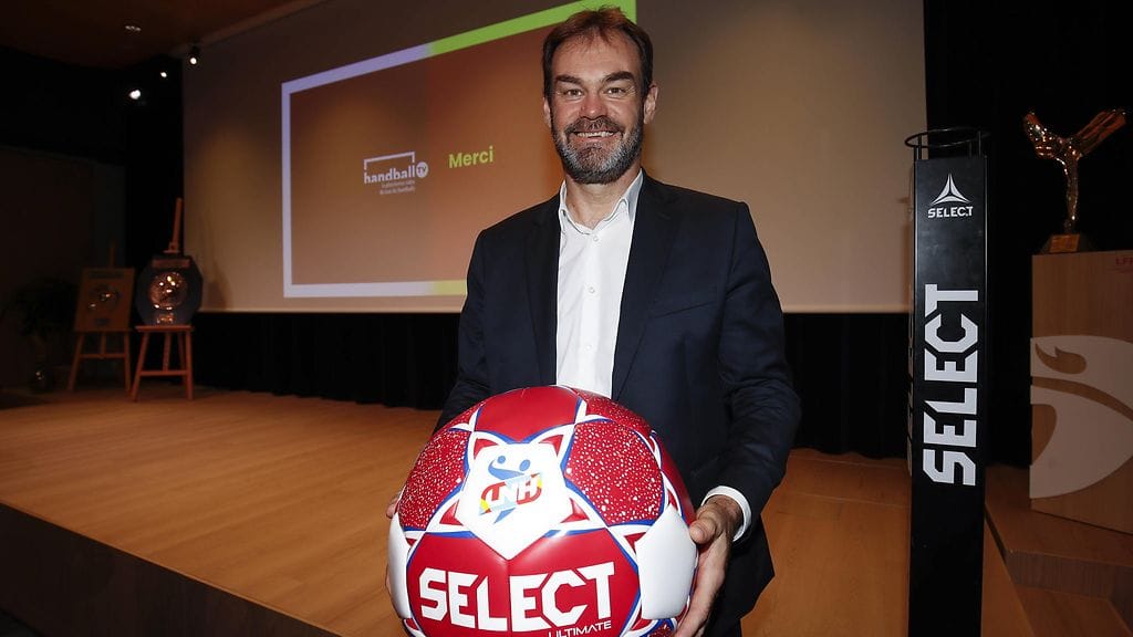 Bruno Martini Ranskan käsipalloliigan konferenssissa elokuussa 2022.