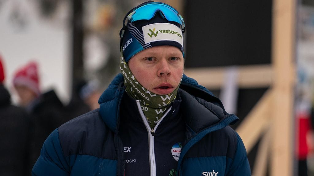 Lauri Mannila Tampereen SM-hiihdoissa viime viikonloppuna.