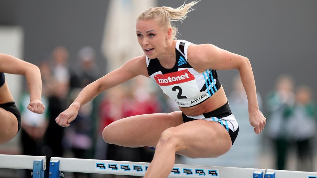 Annimari Korte kilpaili Espoossa viime kesäkuussa.