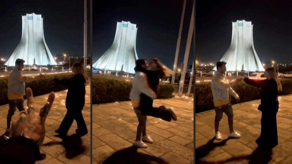 Iranilaispariskunnan tanssivideosta tuli nopeasti hitti sosiaalisessa mediassa.