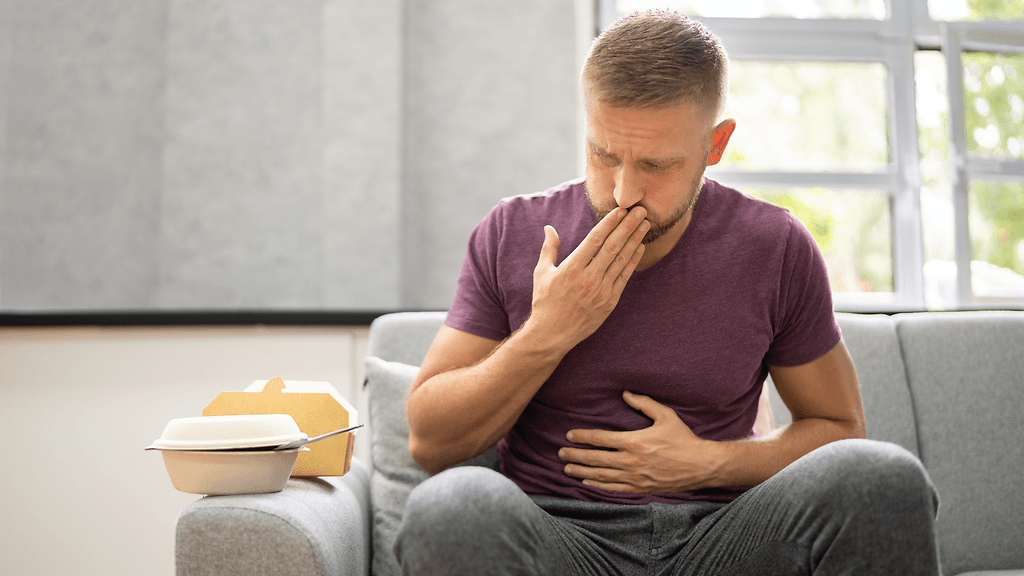 närästys, roskaruoka