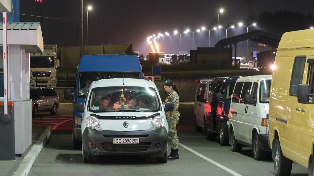 Kuva Ukrainan ja Puolan Rava-Rus'kan raja-asemalta vuodelta 2017.