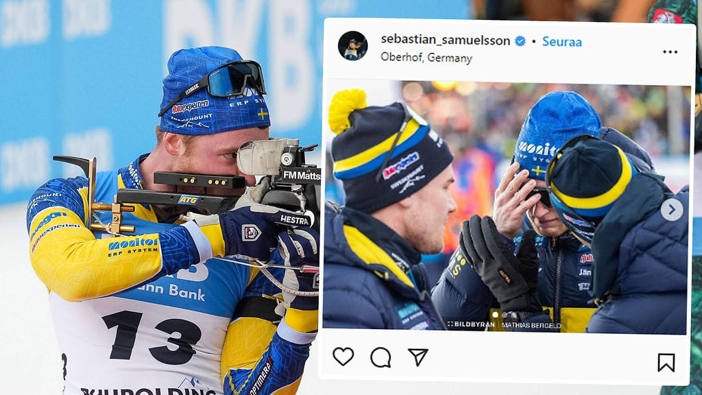 Sebastian Samuelsson ampui peräti kuusi ohilaukausta sekaviestissä.